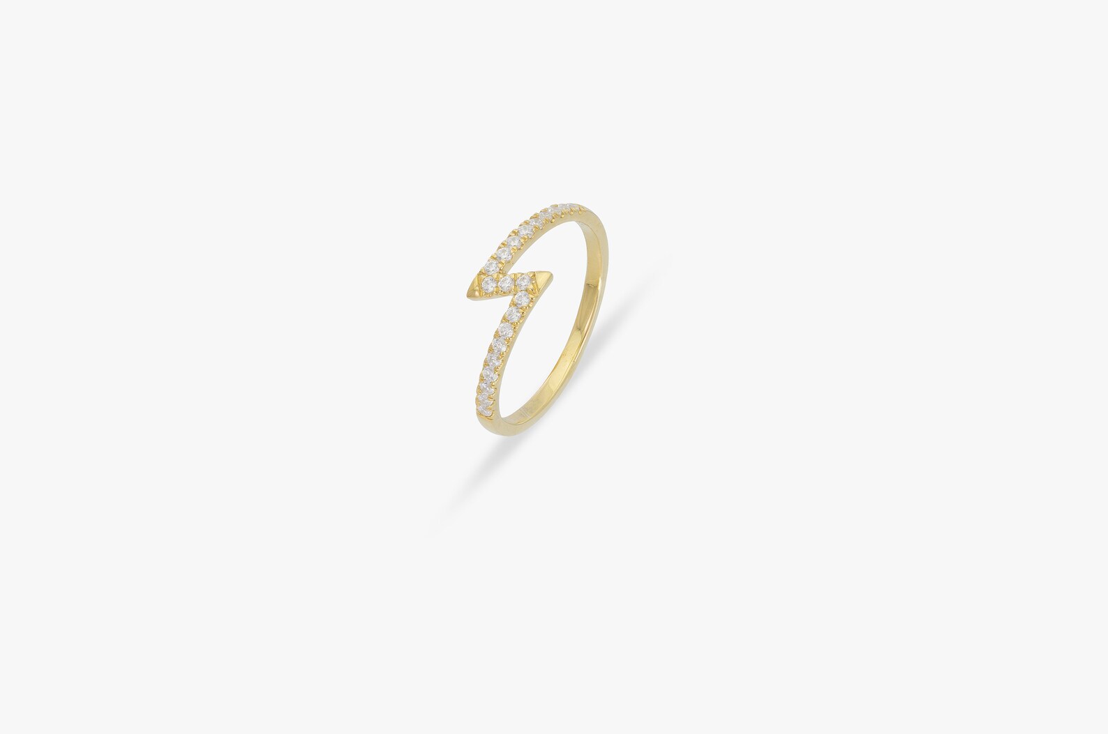 Lightning Bolt Moissanite Wedding Ring, Thin Stackable Rings, Lightning band, Minimalist Ring, Weather Jewelry